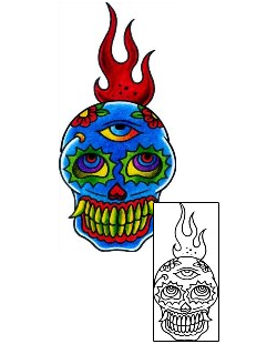 Day of the Dead Tattoo Tattoo Styles tattoo | BKF-00510