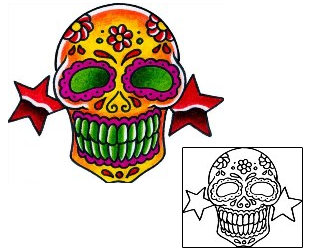 Day of the Dead Tattoo Tattoo Styles tattoo | BKF-00511