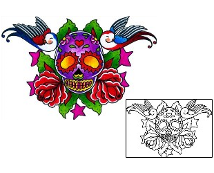 Day of the Dead Tattoo Tattoo Styles tattoo | BKF-00513