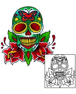 Day of the Dead Tattoo Tattoo Styles tattoo | BKF-00523