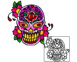 Day of the Dead Tattoo Tattoo Styles tattoo | BKF-00525