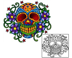 Day of the Dead Tattoo Tattoo Styles tattoo | BKF-00529