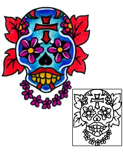 Day of the Dead Tattoo Tattoo Styles tattoo | BKF-00530