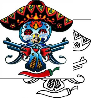 Mexican Tattoo ethnic-mexican-tattoos-captain-black-bkf-00533