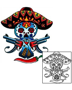 Day of the Dead Tattoo Tattoo Styles tattoo | BKF-00533