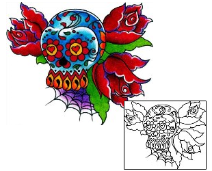 Day of the Dead Tattoo Tattoo Styles tattoo | BKF-00538