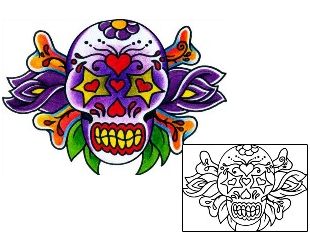 Day of the Dead Tattoo Tattoo Styles tattoo | BKF-00556