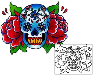 Day of the Dead Tattoo Tattoo Styles tattoo | BKF-00559