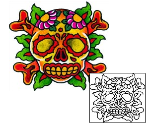 Day of the Dead Tattoo Tattoo Styles tattoo | BKF-00562