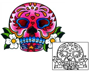 Day of the Dead Tattoo Tattoo Styles tattoo | BKF-00580