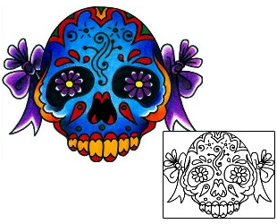 Day of the Dead Tattoo Tattoo Styles tattoo | BKF-00582