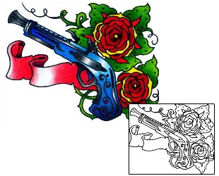 Gun Tattoo Tattoo Styles tattoo | BKF-00583