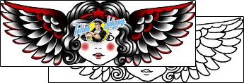 Wings Tattoo for-women-wings-tattoos-captain-black-bkf-00595