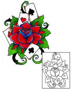 Gambling Tattoo Tattoo Styles tattoo | BKF-00617