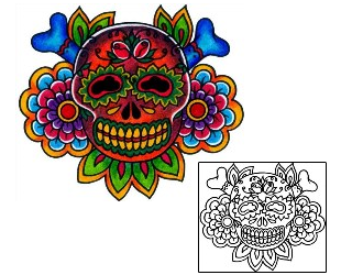 Day of the Dead Tattoo Tattoo Styles tattoo | BKF-00623