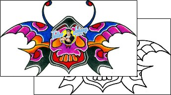 Skull Tattoo horror-skull-tattoos-captain-black-bkf-00633