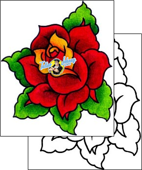 Rose Tattoo plant-life-rose-tattoos-captain-black-bkf-00635