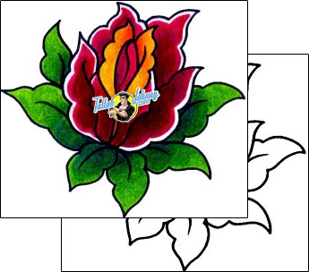 Flower Tattoo plant-life-flowers-tattoos-captain-black-bkf-00640