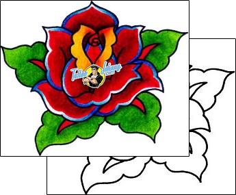 Flower Tattoo plant-life-flowers-tattoos-captain-black-bkf-00644