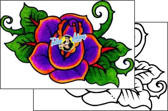 Rose Tattoo plant-life-rose-tattoos-captain-black-bkf-00655