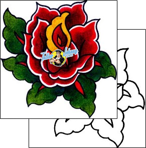 Rose Tattoo plant-life-rose-tattoos-captain-black-bkf-00663