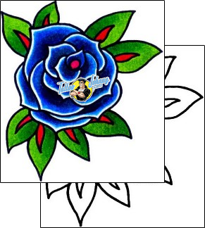 Rose Tattoo plant-life-rose-tattoos-captain-black-bkf-00673