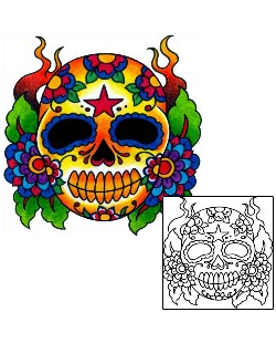 Day of the Dead Tattoo Tattoo Styles tattoo | BKF-00677