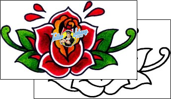 Rose Tattoo plant-life-rose-tattoos-captain-black-bkf-00684