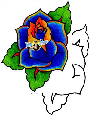 Flower Tattoo plant-life-flowers-tattoos-captain-black-bkf-00699