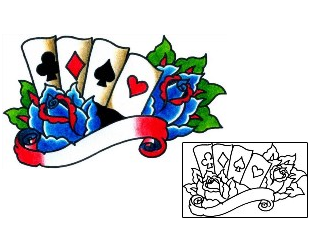 Gambling Tattoo Tattoo Styles tattoo | BKF-00722