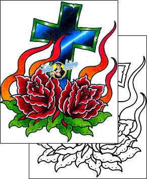 Fire – Flames Tattoo miscellaneous-fire-tattoos-captain-black-bkf-00732