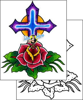 Rose Tattoo plant-life-rose-tattoos-captain-black-bkf-00733