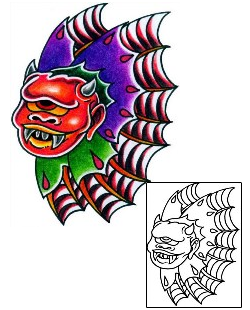 Devil - Demon Tattoo Tattoo Styles tattoo | BKF-00774