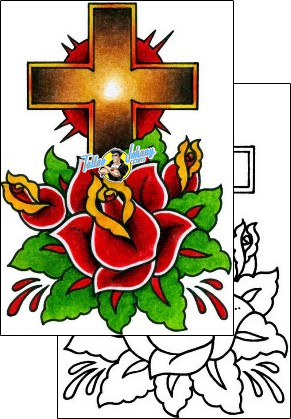 Rose Tattoo plant-life-rose-tattoos-captain-black-bkf-00812