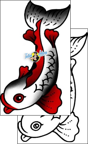 Fish Tattoo fish-tattoos-captain-black-bkf-00820
