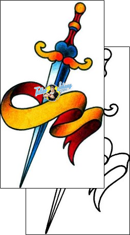 Dagger Tattoo horror-dagger-tattoos-captain-black-bkf-00830