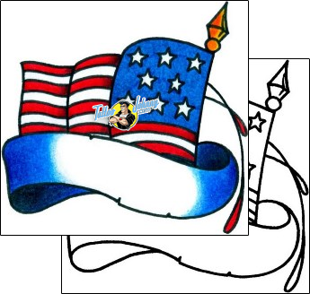 Flag Tattoo usa-tattoos-captain-black-bkf-00831