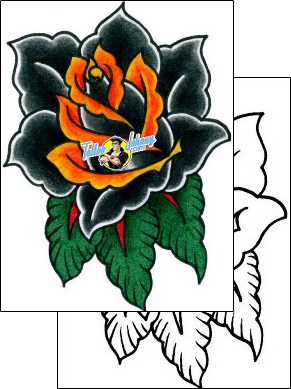 Rose Tattoo plant-life-rose-tattoos-captain-black-bkf-00847