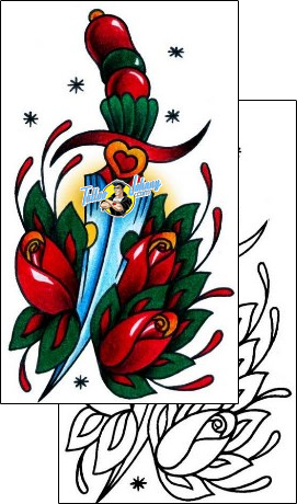 Dagger Tattoo horror-dagger-tattoos-captain-black-bkf-00865