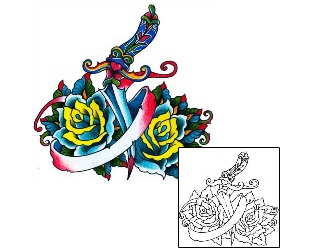 Dagger Tattoo Tattoo Styles tattoo | BKF-00868