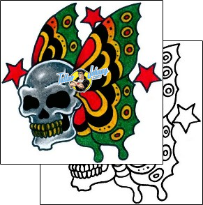 Skull Tattoo horror-skull-tattoos-captain-black-bkf-00871