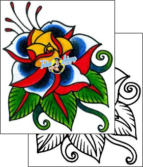 Rose Tattoo plant-life-rose-tattoos-captain-black-bkf-00872