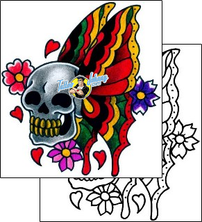 Skull Tattoo horror-skull-tattoos-captain-black-bkf-00878