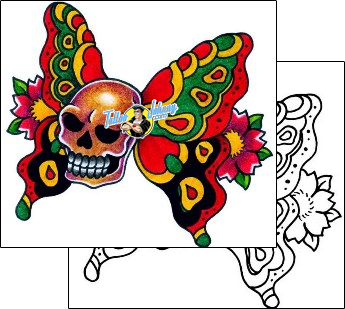 Skull Tattoo horror-skull-tattoos-captain-black-bkf-00882