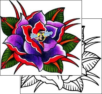 Rose Tattoo plant-life-rose-tattoos-captain-black-bkf-00889