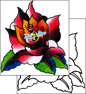 Rose Tattoo plant-life-rose-tattoos-captain-black-bkf-00890