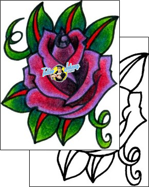 Rose Tattoo plant-life-rose-tattoos-captain-black-bkf-00901