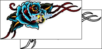 Rose Tattoo plant-life-rose-tattoos-captain-black-bkf-00914