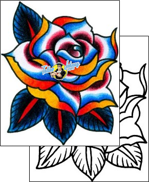 Rose Tattoo plant-life-rose-tattoos-captain-black-bkf-00915