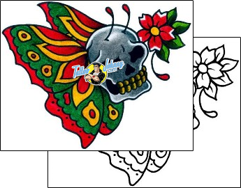 Skull Tattoo horror-skull-tattoos-captain-black-bkf-00922